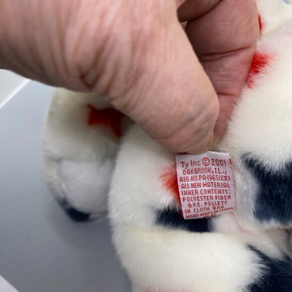 Ty Beanie Buddies 1998 Glory Red White Blue Stars Patriotic Bear - Picture 9 of 10